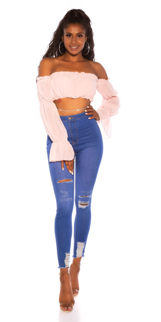 skinny ripped jeans Blue